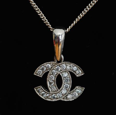 sterling silver fake chanel log chain